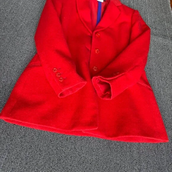 Wool Alpaca Blend Blazer Harvé Benard Red Jacket - Picture 12 of 17